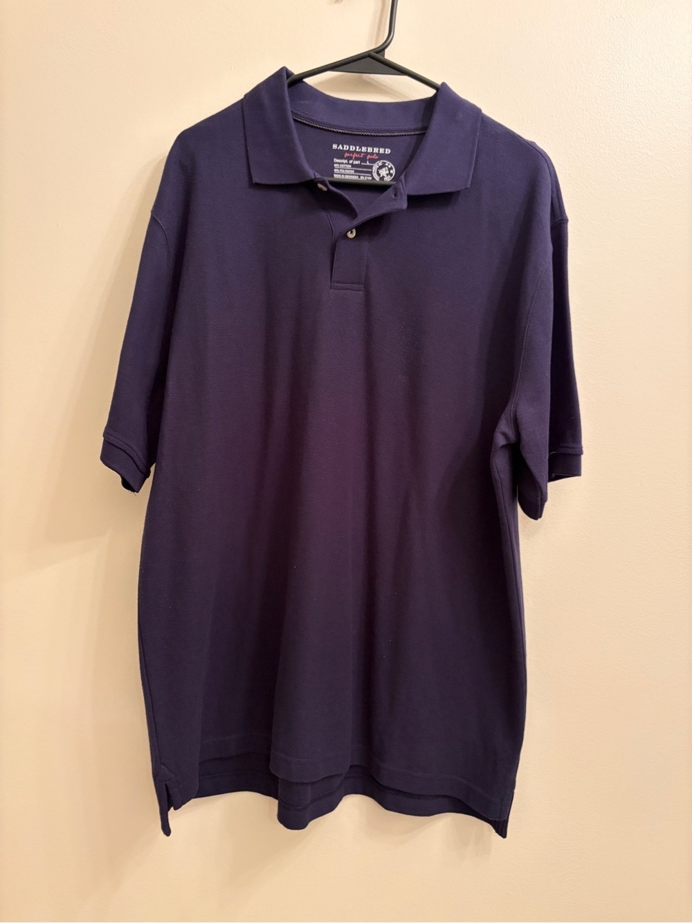 Saddlebred Deep Navy Short Sleeve Polo